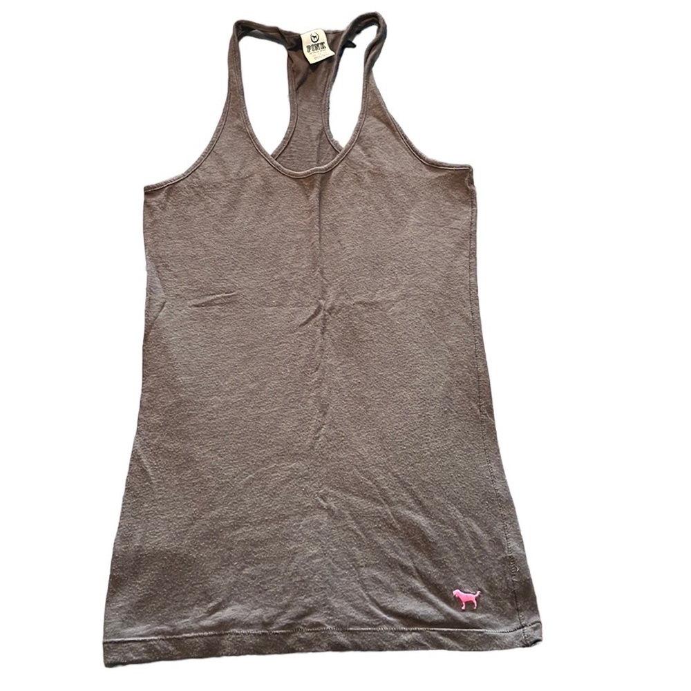 3/$18 Victoria’s Secret Pink gray Racerback tank size x-small